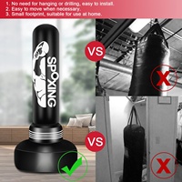 Équipement de boxe Sac de boxe Stand de sable lourd autoportant Kick KickBoxing Sacs de boxe avec base à ventouse