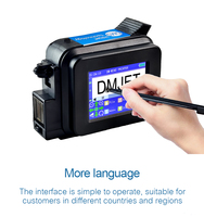Impresora de Inyección de Tinta Portátil Mini, 12.7mm, Multilingüe, Impresora de Codificación de Fechas, Impresora de Logotipos