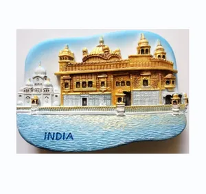 Resin India Amritsar Golden Temple 3D refrigerator magnet travel souvenir