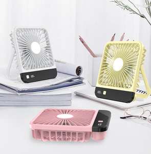 Nuevo ventilador de escritorio mini cuadrado con pantalla digital inteligente, creativo y práctico - Product Image 1