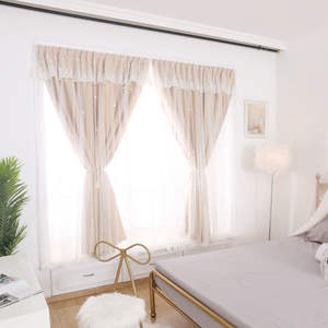 <span class=keywords><strong>Rideau</strong></span> d'ombrage Double couche pour chambre à coucher <span class=keywords><strong>de</strong></span> famille, personnalisé, Style princesse coréenne, célébrité du Web INS, étoile creuse - Product Image 4
