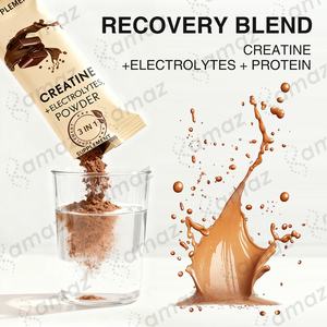 Amaz OEM Créatine + Électrolytes Monohydrate Taurine Calcium Sodium Potassium Poudre 900g Augmente la croissance musculaire et la force - Product Image 4