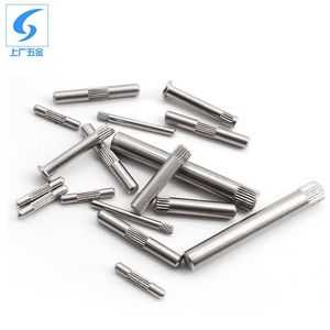 Stainless Steel Knurled Dowel <b>Pins</b> M2 M100 Cylindrical Head General Usage Customizable - Product Image 2