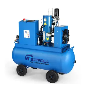 6HP 100L dầu-ít động cơ di chuyển cuối máy nén khí 100L với bể chứa không khí im lặng Máy nén khí cho ngành công nghiệp - Product Image 1