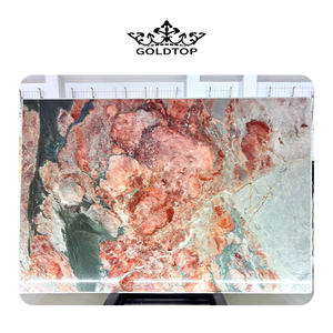 Losas de Mármol Rosa Goldtop OEM/ODM para las Cuatro Estaciones, Lavabo de Baño de Mármol Rosa, Tocador de Mármol Rosa, Mármol Rosa para Piso - Product Image 1