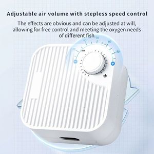 Pompe à air pour aquarium rectangulaire en plastique ultra-silencieuse 3W/5W/8W, aérateur à haute pression, 110-240V, pompe à oxygène pour aquarium, bassin - Product Image 6