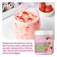 WELLBODY Smoothie Minceur Fraise 400g - Substitut de Repas Végétalien pour la Perte de Graisse et le Renforcement Musculaire, Idéal pour la Gestion du Poids