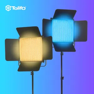 TOLIFO GK-S100RGB RGB 사진 촬영 스튜디오 사진 비디오 LED 라이트 패널 지원 배터리 DMX APP