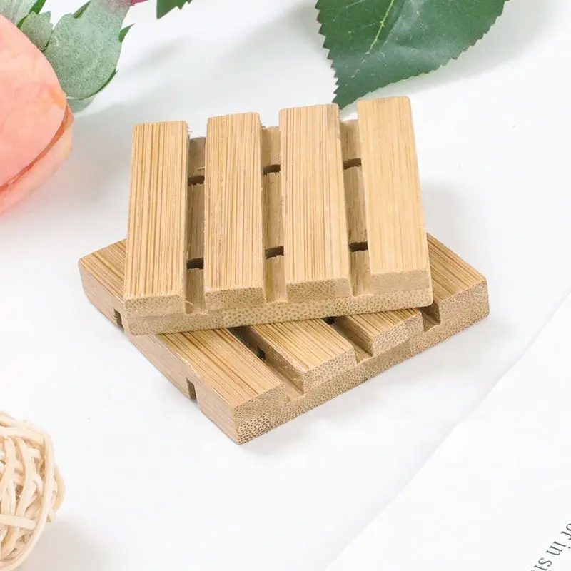 Porta sabonetes eco friendly, recipiente para armazenar sabonetes, caixa de bambu orgânica, bandeja com placa de camada, sabonete de bambu
