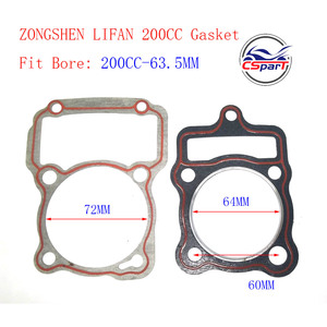 Las carreras de 63,5 MM 15MM Kit de pistón anillos para CG200 <span class=keywords><strong>200CC</strong></span> <span class=keywords><strong>Shineray</strong></span> ZongShen Lifan Taotao <span class=keywords><strong>ATV</strong></span> Kaya Xmotos Apolo Orión Pit Bike - Product Image 4