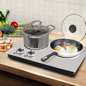 Table de cuisson à induction intégrée, <span class=keywords><strong>cuisinière</strong></span> radiante, plaque chauffante infrarouge, <span class=keywords><strong>cuisinière</strong></span> électrique en céramique en verre facile à utiliser, certifiée CB - Product Image 3