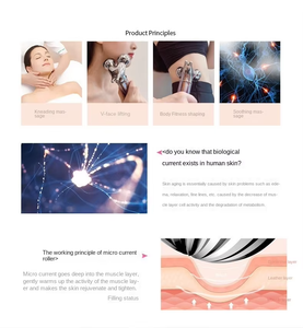 Masajeador facial EMS portátil recargable, dispositivo de rejuvenecimiento de la piel para tratamiento facial - Product Image 6