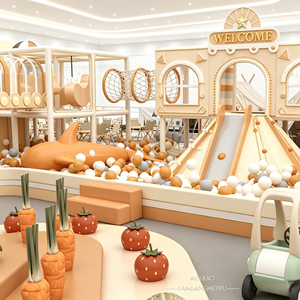 สนามเด็กเล่นในร่ม Aoleao Custom Farm พร้อมสไลเดอร์ไม้ บ่อบอล และอุปกรณ์ปีนป่ายสำหรับเด็ก ได้รับการรับรองมาตรฐาน CE TUV CPC - Product Image 1