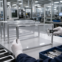 Écran LED publicitaire sur cadre en aluminium CNC sur mesure, traitement de surface par anodisation dure, marque QINGYANG