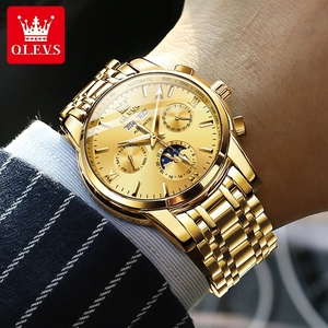 For 6633 Luxury Men's Automatic Perpetual <b>Calendar</b> Stainless Steel Waterproof Mechanical Watch 20mm Hangzhou Business Sport - Product Image 4