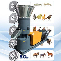 Mini machine de fabrication de granulés pour animaux de ferme (volailles, poissons, porcs, chèvres, bovins, chats) - Machine de granulation d'aliments pour animaux