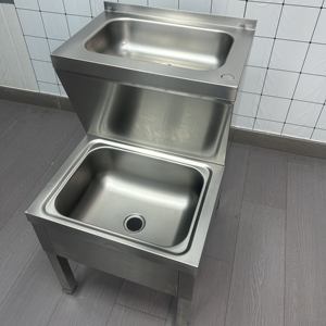VICTORY KITCHEN Évier de cuisine commercial double en acier inoxydable Lavabo en inox pour hôtels, restaurants et laboratoires - Product Image 3