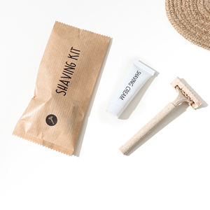 Ensemble d'articles de toilette <span class=keywords><strong>éco</strong></span>logiques jetables pour hôtel, shampoing hydratant, gel douche, kit de brosse à dents en paille de blé, savons d'hôtel - Product Image 3