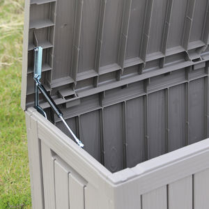 라지 300L/80갤런 야외 방수 플라스틱 정원 수납함 (뚜껑 포함) - Product Image 5