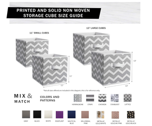 Panier de rangement en tissu pliable en cube non tissé, rangement d'espace de chambre à coucher, rangement de jouets pour enfants, rangement de livres, organisateur - Product Image 2