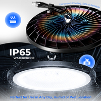 Projecteur LED UFO à moulage privé en gros, 100W 150W 200W, design fin DOB, étanche IP65, lampe LED industrielle, usine OEM