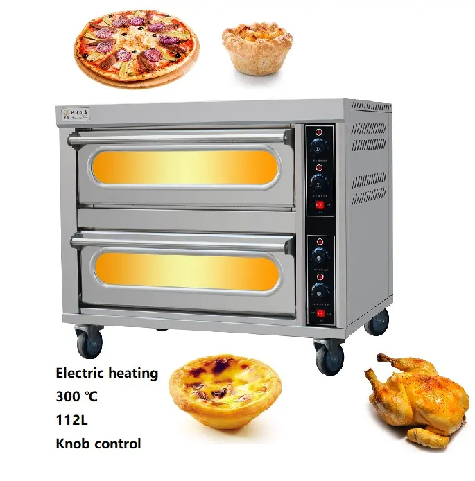 2 Decks Fornos Para Pizza Comercial Fabricante Cozinha Pão Baking Preços Bolo Forno Forno Elétrico