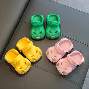 Enfants Carton voiture roue LED pantoufles EVA été antidérapant mignon garçons et filles sandales bébé extérieur pantoufle - Product Image 4