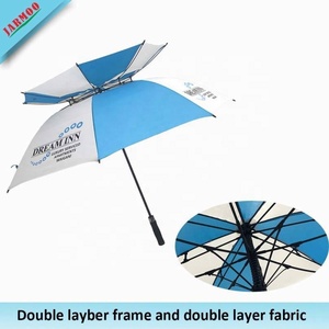 Parapluie de golf à ouverture automatique personnalisé avec impression de logo personnalisé 190T Pongee Fabric Windproof Design - Product Image 4