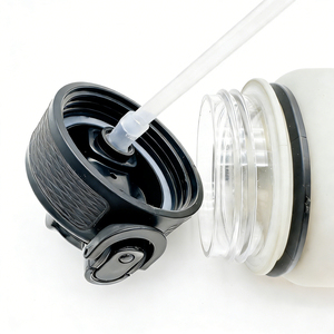 ขวดน้ำกีฬาแบบมีสเกลบอกเวลา ป้องกันรอยนิ้วมือ ขนาด 32 ออนซ์/350/500/750/1000 มล. สำหรับออกกำลังกาย ฟิตเนส กีฬา ปลอดสาร BPA ปากกว้าง พร้อมข้อความสร้างแรงบันดาลใจ - Product Image 4