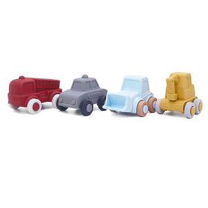 Custom <span class=keywords><strong>Eco</strong></span> Friendly Silicone Baby Toy Aprendizagem Montessori Educacional Pequeno Mini Carro Brinquedo - Product Image 4