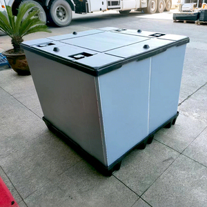 Tùy Chỉnh Cách Điện PP + HDPE Đóng Mở Lưu Trữ Pallet Hộp 4-Cách Nhập Đôi Phải Đối Mặt Thiết Kế Tái Chế Không Thấm Nước 1000Kg - Product Image 3