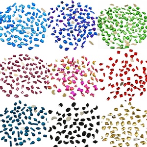 Oleeya Luxe K9 Flatback Strass Mix Formes Nail Charms Diamants Bijoux 3D Pierres Décoration Nail Art Gem Strass - Product Image 2
