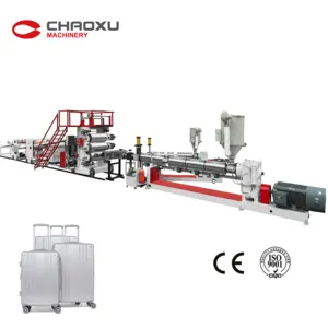 ABS PC PE Plastic Board Making Machine Luggage Sheet Extruder For Sale