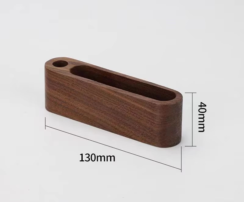 Black walnut single-grid box with pen hole