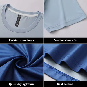 Camiseta Deportiva Ajustada Personalizada A81 para Hombre, Manga Corta, Tejido de Punto, Spandex/Poliéster, Anti-Pilling y Anti-Arrugas - Product Image 6