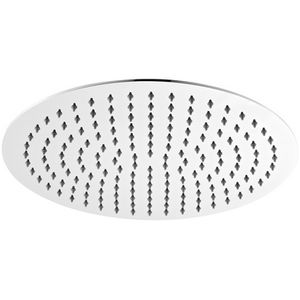 Pommeau de douche rond ultra fin en acier inoxydable, diamètre 400 mm, effet pluie, montage au plafond - Product Image 1