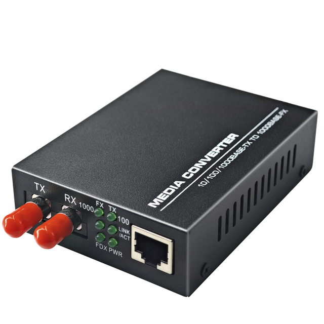 Factory Direct Price 10/100/1000Mbps Gigabit Multi-mode ST Fibre Transceiver Media Converter SFP to RJ45 Fibre Media Converter