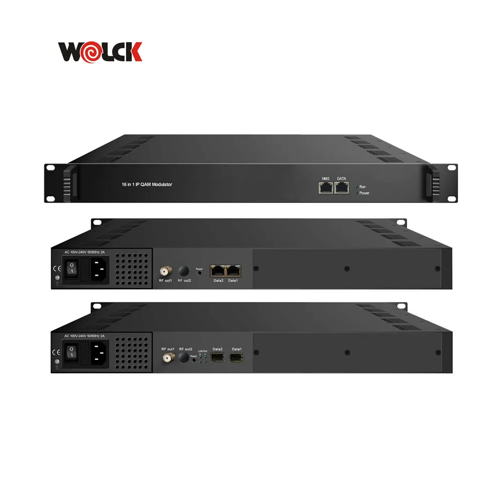 WOLCK 16 32 Carriers MPTS SPTS DVBC IP QAM Digital Modulator