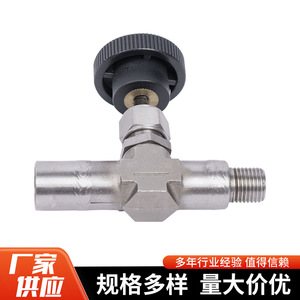 วาล์วเข็ม 1/4 นิ้ว เกลียวภายนอก ควบคุมด้วยมือ ใช้งานทั่วไป - Product Image 2