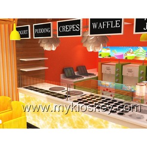 Mostrador de Helados y Yogurt Congelado en Venta, Diseño de Tienda de Helados, Mostrador de Exhibición de Alimentos - Product Image 5