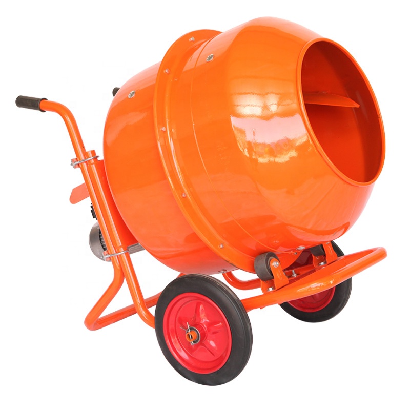 Горячая Распродажа, маленький портативный двигатель с электродвигателем, самозагружающийся барабан, бетономешалка с серийным смесителем для строительства