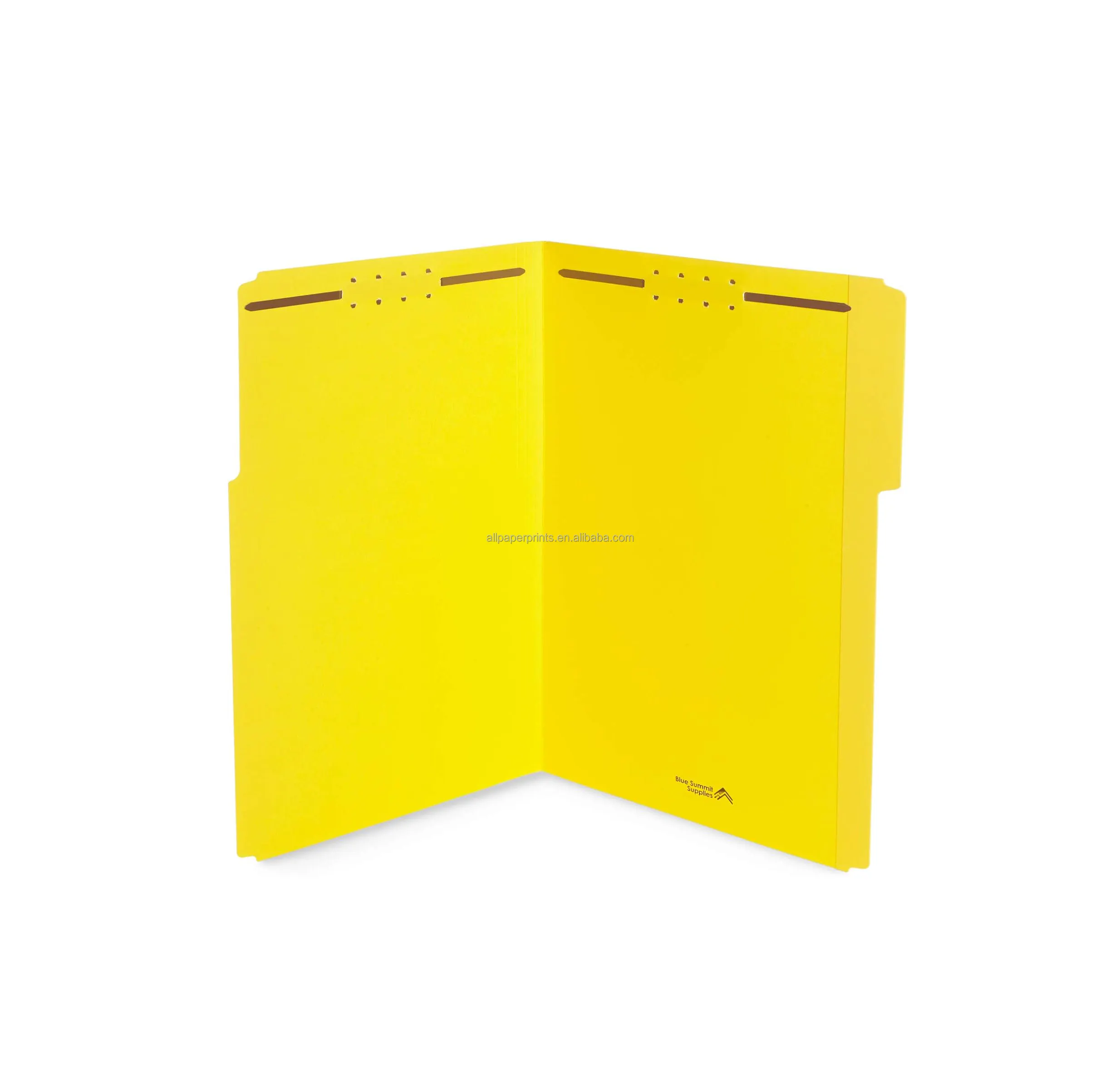 Legal Size 1/3 Cut Fastener File Folders - Reinforced Top Tab - Durable 2 Prongs Designed to Organize Standard Legal and Medical