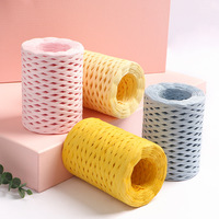 50g/seau bricolage chapeau de paille fil tressé fil de raphia en coton
