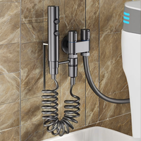 Pulvérisateur de bidet portatif moderne, ensemble pistolet de pulvérisation en laiton à double mode, douchette de toilette, pulvérisateur de robinet de bidet, auto-nettoyant pour salle de bain