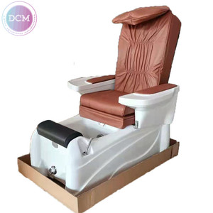 Sillones de pedicura rojos comerciales de equipos de salón de belleza de China, silla de Spa económica para pies con masaje - Product Image 5