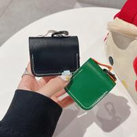 Sac à dos en cuir pour AirPods, breloque décorative, mini porte-monnaie design color block pour écouteurs, étui à clés pour AirPods Pro 1 2 3