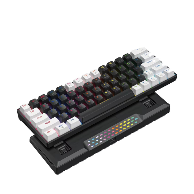 RGB Backlight Gaming Keyboard 60 Percent Keyboard Media Control Shortcut Keys Cross System Compatibility Multi Version