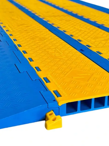 Cable Cover 40mm Modular Wire Channel Cable Protector Heavy Duty Removable Road Security Event Rubber Speed Bump - Product Image 6
