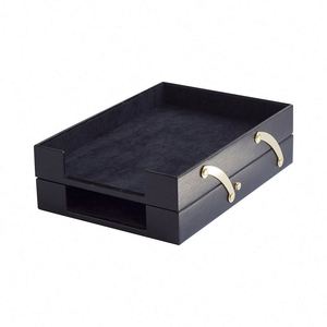 Juego de Escritorio de Cuero de 3 Piezas con Bandeja para Documentos, Portaplumas, Portapapeles, Bandeja para Cartas, Organizador de Escritorio, Accesorios de Oficina - Product Image 5