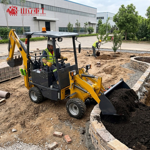 SHANLI <span class=keywords><strong>Tracteur</strong></span> agricole 4x4 remorquable le moins cher avec chargeur arrière et pelle excavatrice pour travaux de terrassement à vendre - Product Image 5